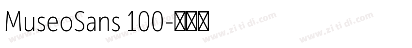 MuseoSans 100字体转换